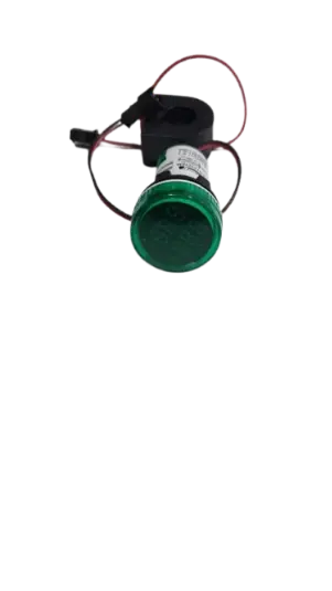 Voyant rond avec voltmètre et ampèremètre, vert, 50-500V CA, 0-100A - Himel