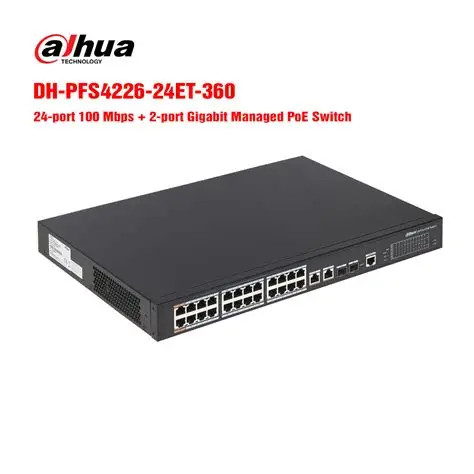 Switch manageable PoE 24 ports PFS4226 (360W) - Dahua
