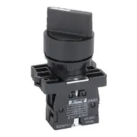 [HIM HLAY5ED33] Sélecteur 3 positions HLAY5-ED33, 2NO, noir - Himel